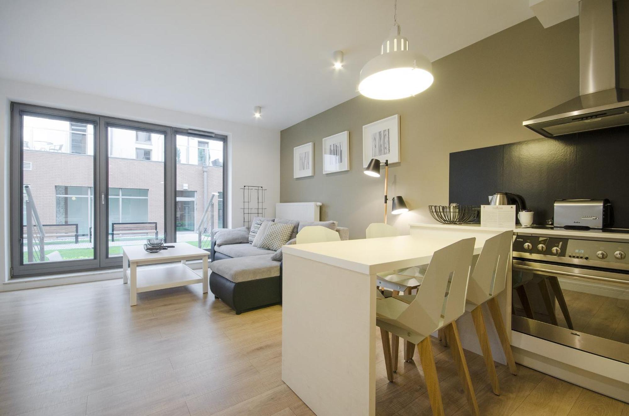 Waterlane Riverside - Spa, Pool, Gym & Parking By Downtown Apartments Danzica Esterno foto