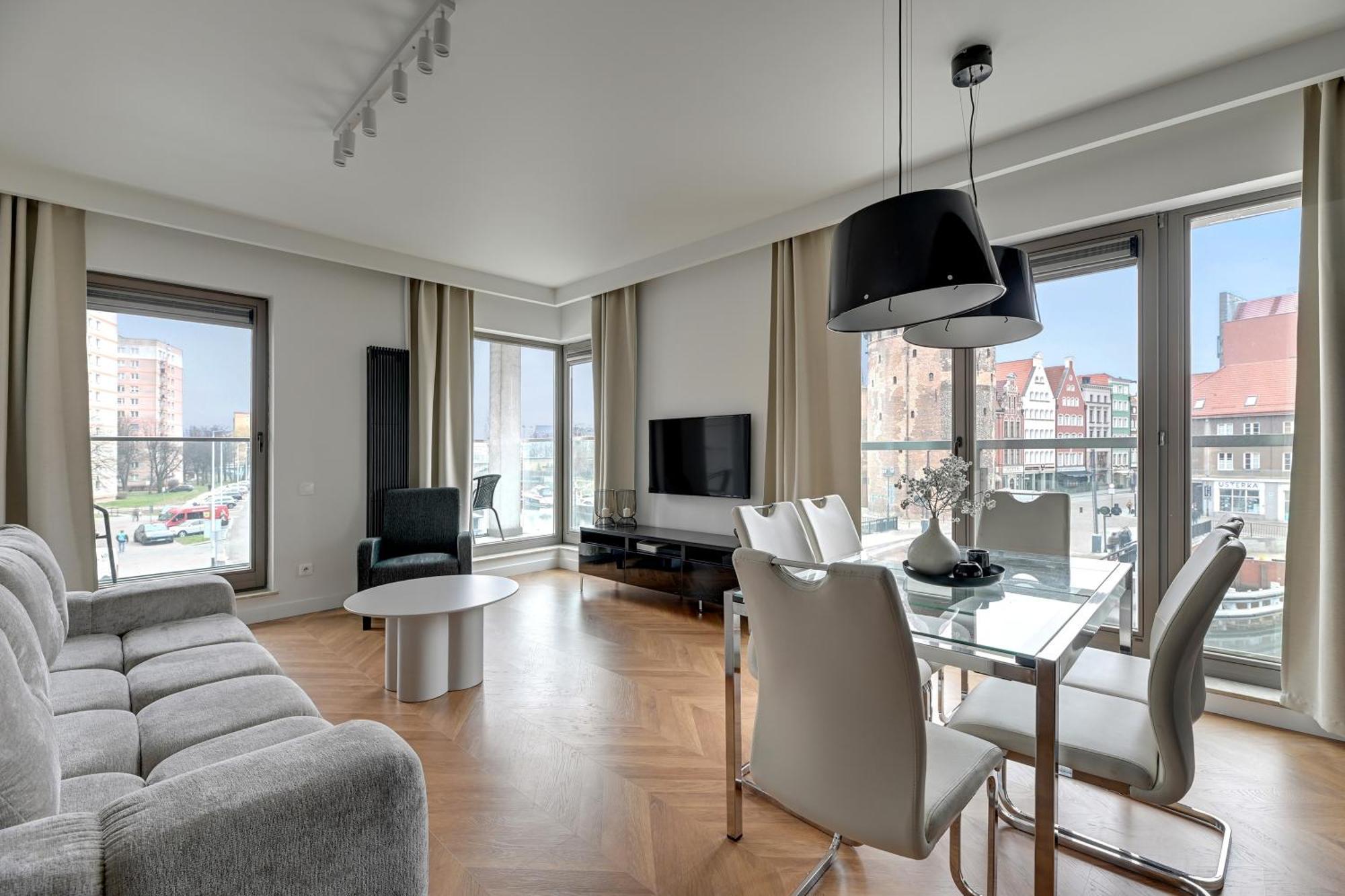 Waterlane Riverside - Spa, Pool, Gym & Parking By Downtown Apartments Danzica Esterno foto