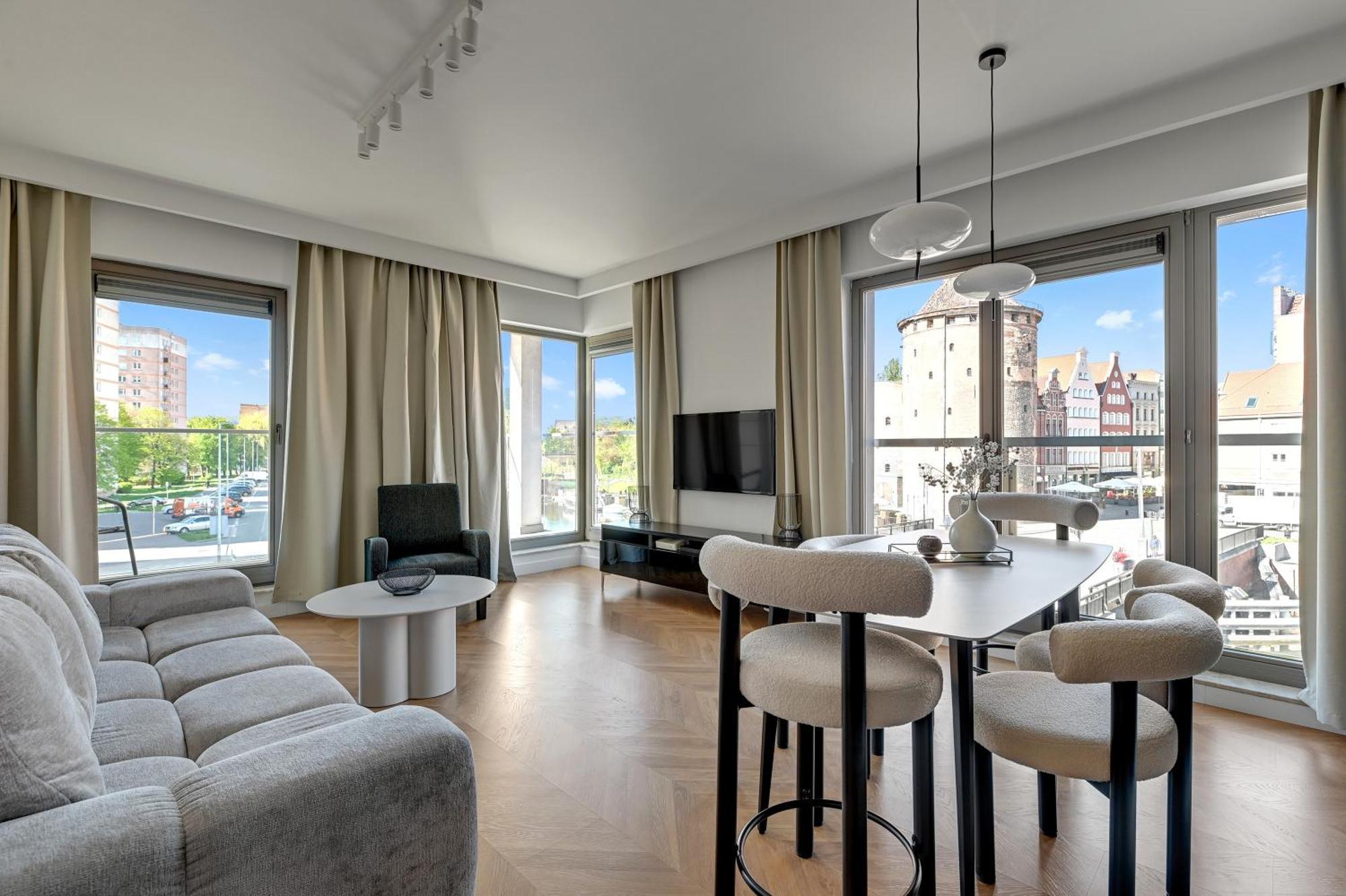 Waterlane Riverside - Spa, Pool, Gym & Parking By Downtown Apartments Danzica Esterno foto
